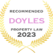 Awarded recommended status by Doyles guide